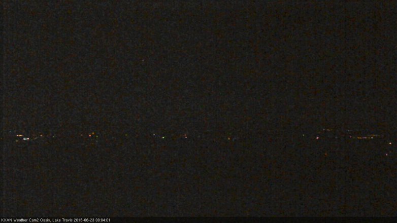Lake Travis webcam, June 22, 2016 11:25 PM CT