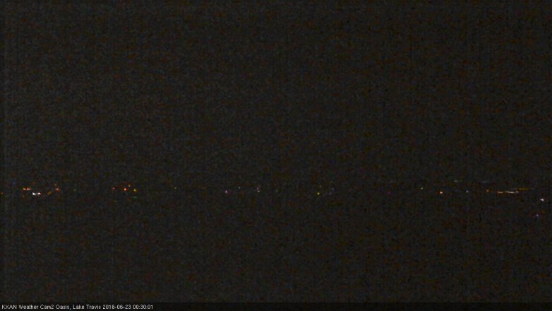 Lake Travis webcam, June 22, 2016 11:35 PM CT
