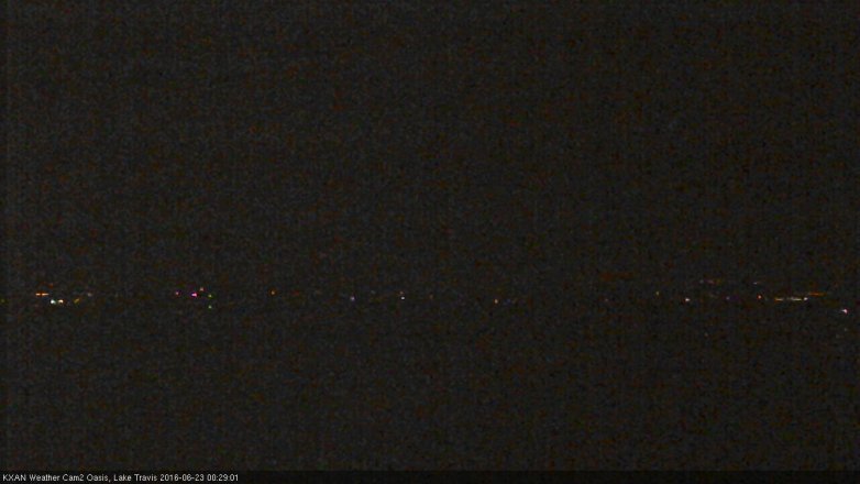 Lake Travis webcam, June 22, 2016 11:55 PM CT