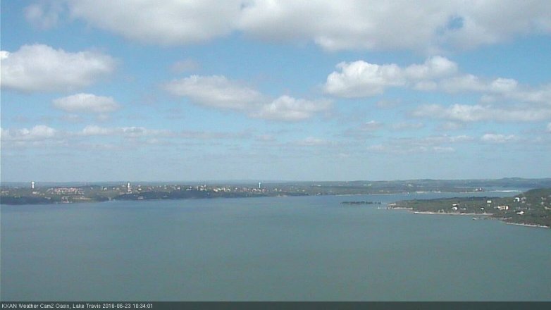 Lake Travis webcam, June 23, 2016 9:55 AM CT