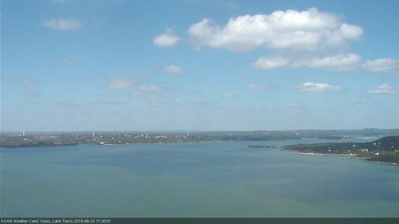 Lake Travis webcam, June 23, 2016 10:40 AM CT