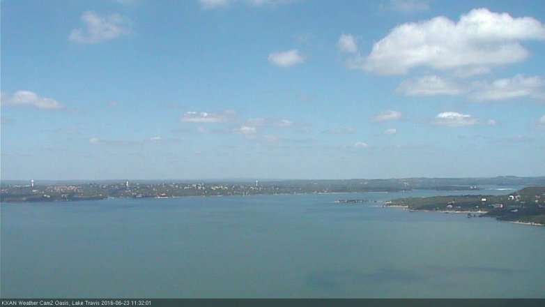 Lake Travis webcam, June 23, 2016 10:50 AM CT