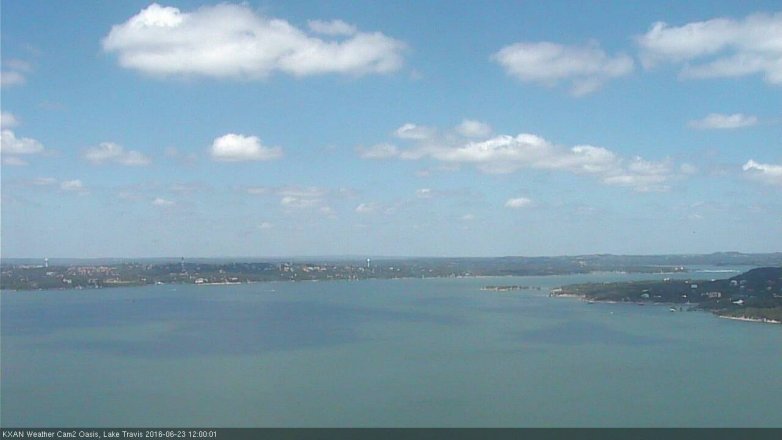 Lake Travis webcam, June 23, 2016 11:10 AM CT