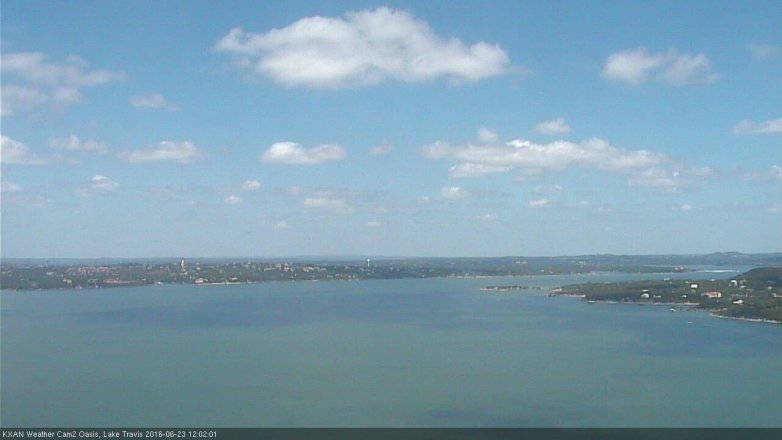 Lake Travis webcam, June 23, 2016 11:15 AM CT