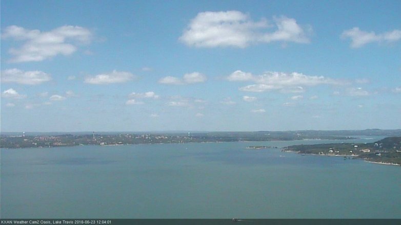 Lake Travis webcam, June 23, 2016 11:20 AM CT
