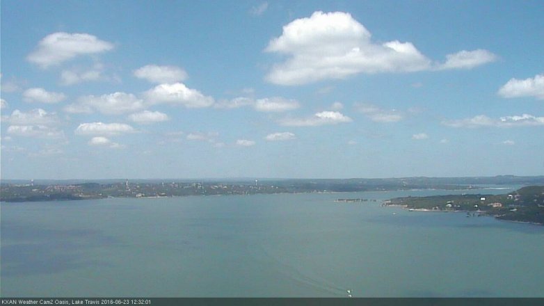 Lake Travis webcam, June 23, 2016 11:55 AM CT