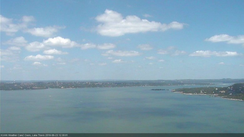 Lake Travis webcam, June 23, 2016 12:00 PM CT