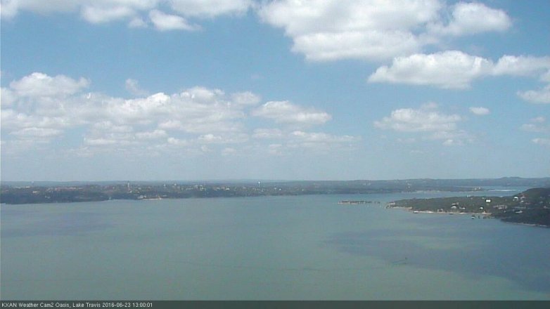 Lake Travis webcam, June 23, 2016 12:10 PM CT