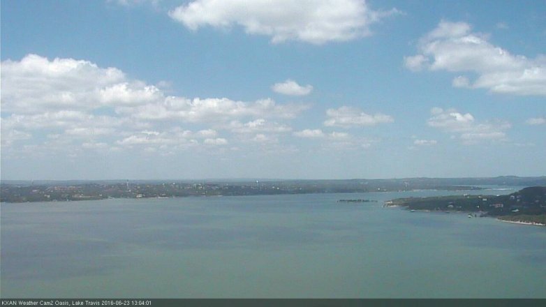 Lake Travis webcam, June 23, 2016 12:20 PM CT