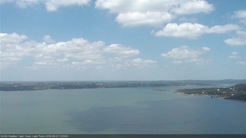 Lake Travis webcam, June 23, 2016 12:30 PM CT