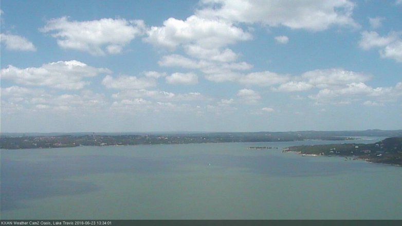 Lake Travis webcam, June 23, 2016 12:45 PM CT