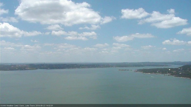 Lake Travis webcam, June 23, 2016 1:15 PM CT