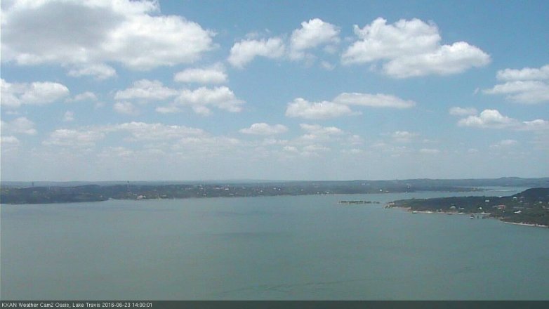 Lake Travis webcam, June 23, 2016 1:25 PM CT