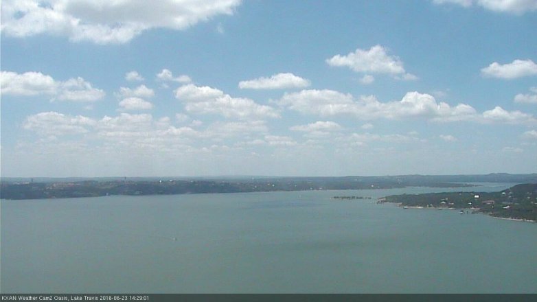 Lake Travis webcam, June 23, 2016 2:00 PM CT