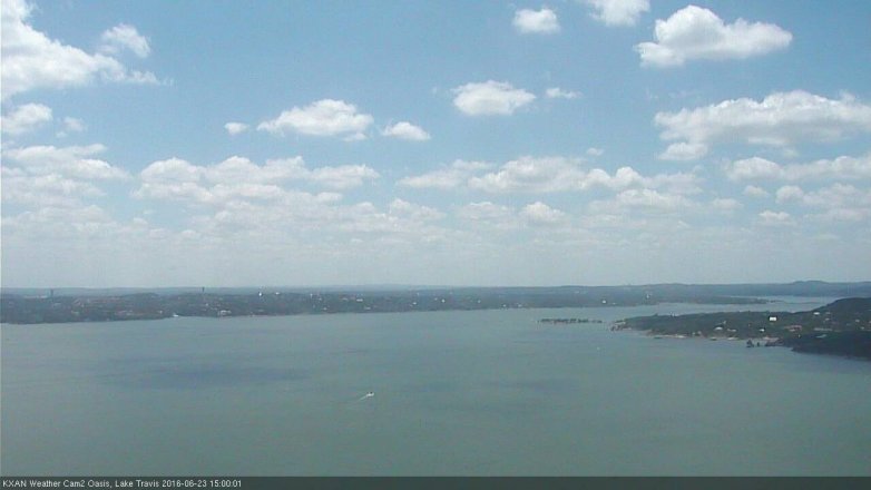 Lake Travis webcam, June 23, 2016 2:05 PM CT