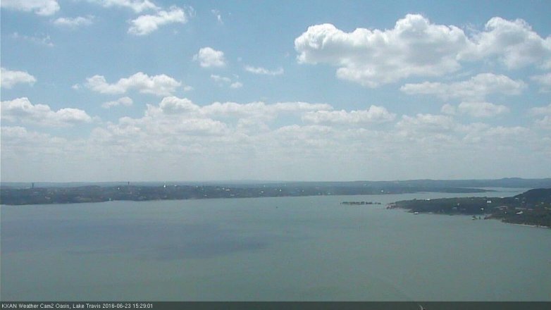 Lake Travis webcam, June 23, 2016 2:35 PM CT