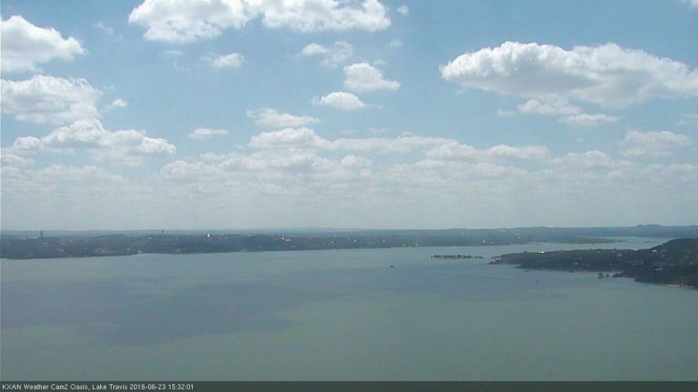 Lake Travis webcam, June 23, 2016 2:40 PM CT