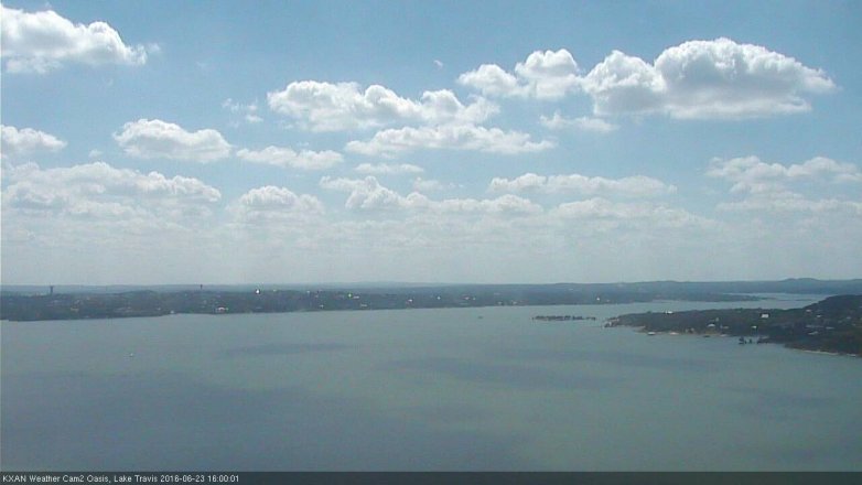 Lake Travis webcam, June 23, 2016 3:05 PM CT