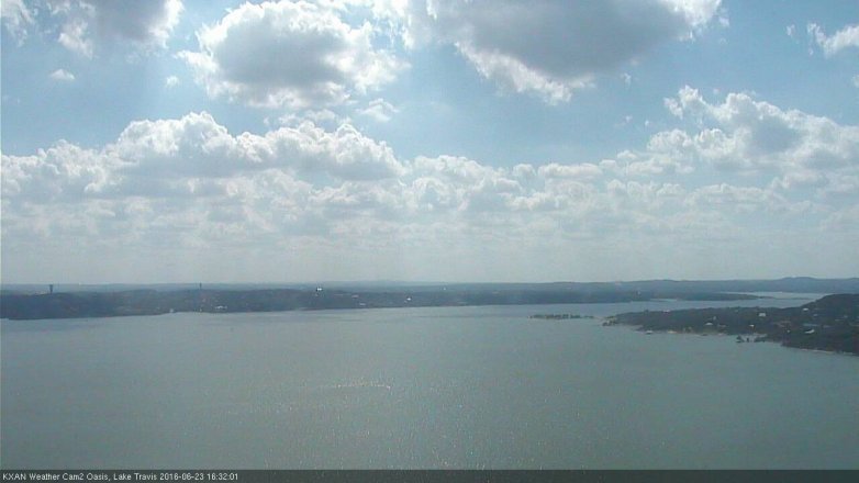 Lake Travis webcam, June 23, 2016 3:45 PM CT
