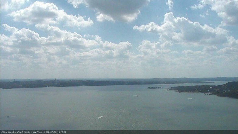 Lake Travis webcam, June 23, 2016 4:00 PM CT