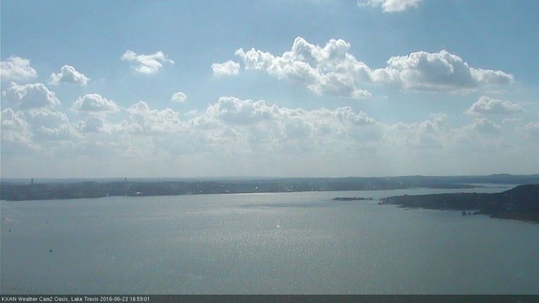 Lake Travis webcam, June 23, 2016 4:15 PM CT
