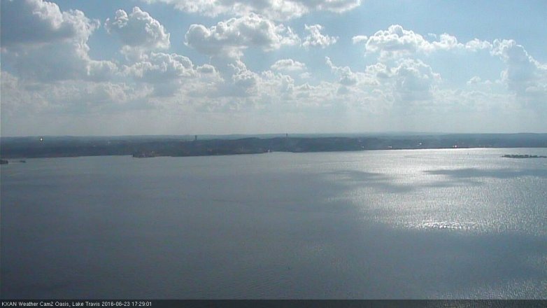 Lake Travis webcam, June 23, 2016 4:40 PM CT