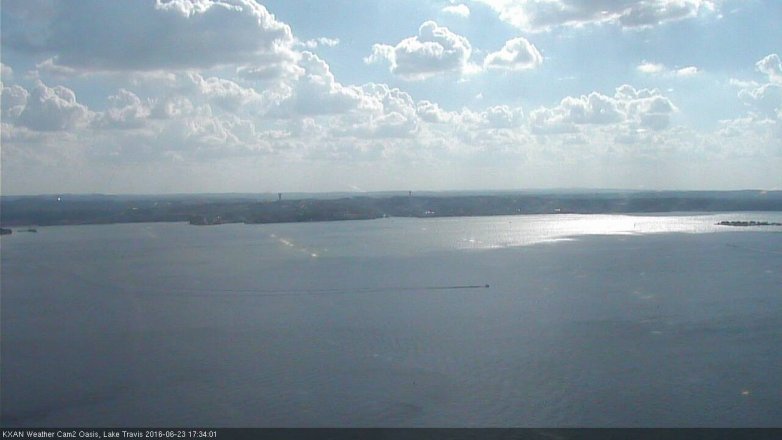 Lake Travis webcam, June 23, 2016 4:55 PM CT