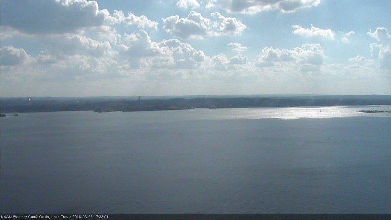 Lake Travis webcam, June 23, 2016 5:00 PM CT