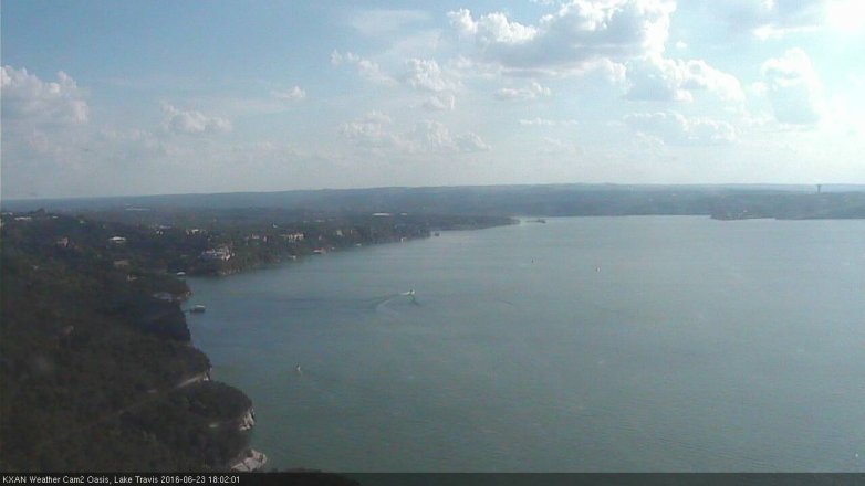 Lake Travis webcam, June 23, 2016 5:10 PM CT