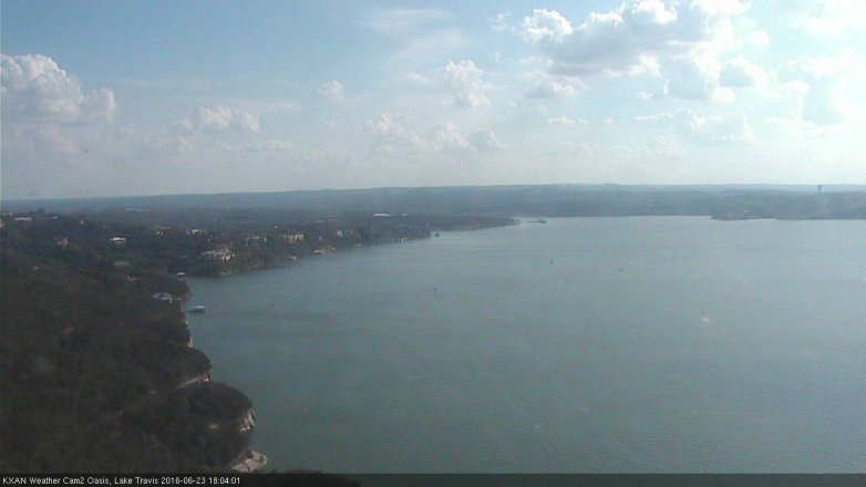 Lake Travis webcam, June 23, 2016 5:20 PM CT