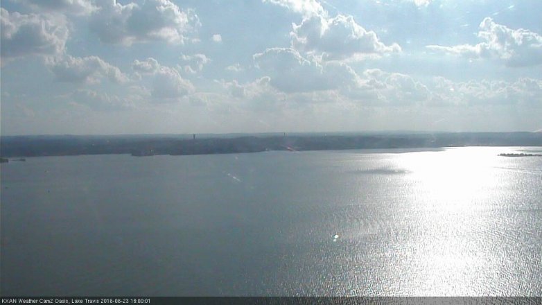 Lake Travis webcam, June 23, 2016 5:30 PM CT