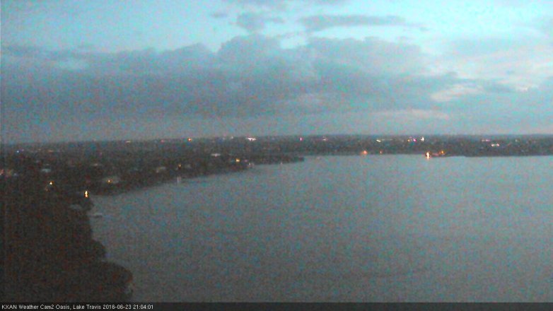 Lake Travis webcam, June 23, 2016 8:20 PM CT