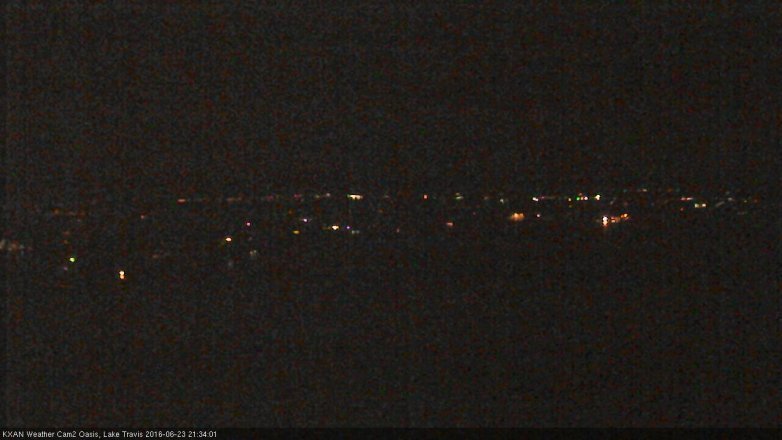 Lake Travis webcam, June 23, 2016 9:00 PM CT