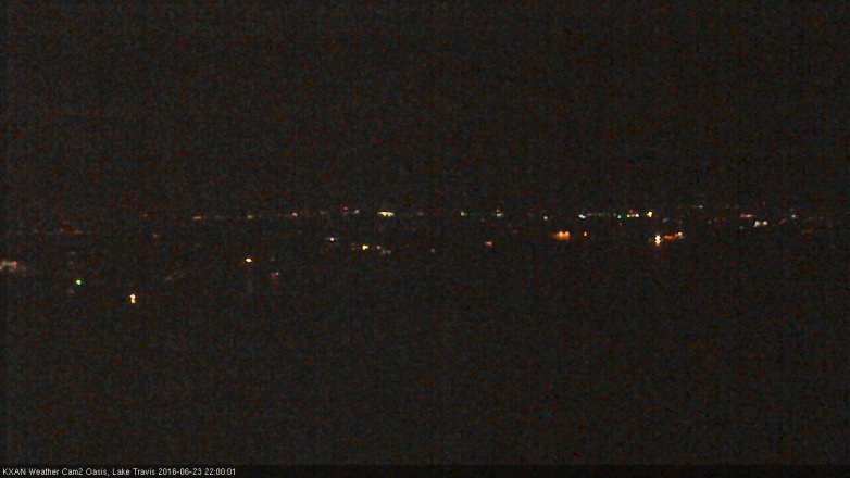 Lake Travis webcam, June 23, 2016 9:05 PM CT