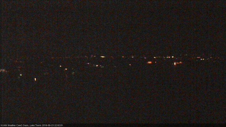 Lake Travis webcam, June 23, 2016 9:15 PM CT