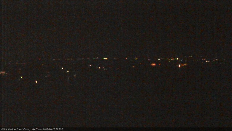 Lake Travis webcam, June 23, 2016 9:35 PM CT