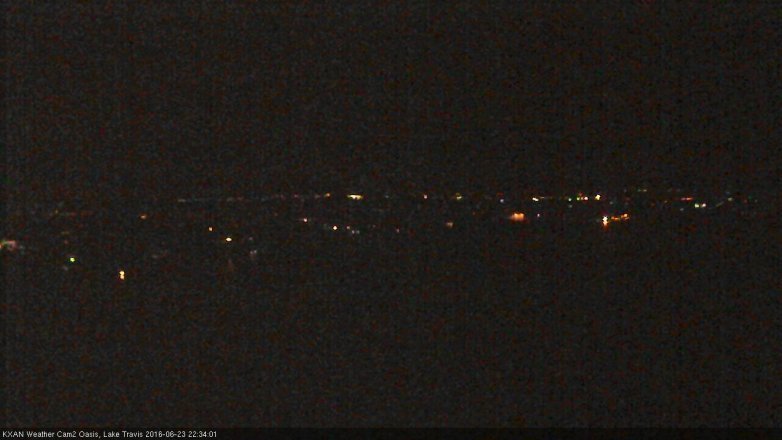 Lake Travis webcam, June 23, 2016 9:50 PM CT