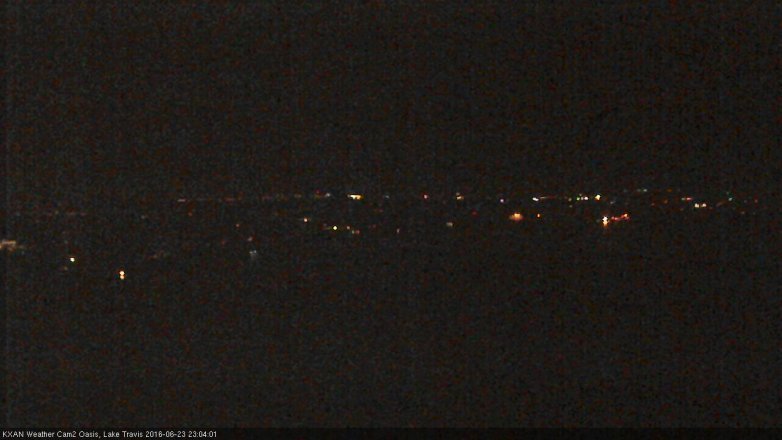 Lake Travis webcam, June 23, 2016 10:10 PM CT