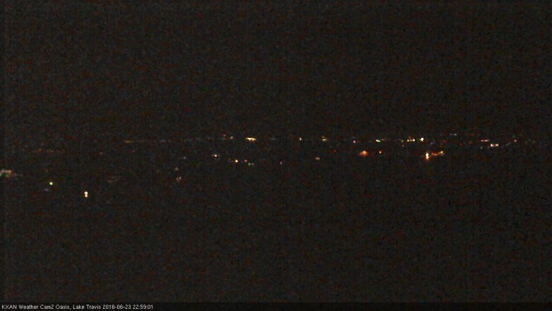 Lake Travis webcam, June 23, 2016 10:15 PM CT