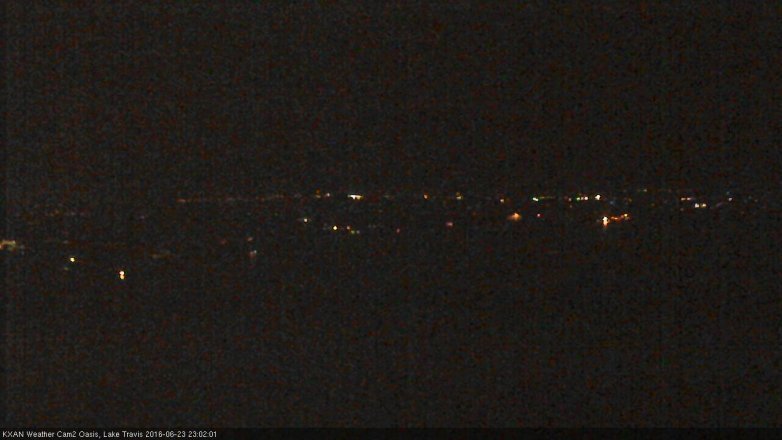 Lake Travis webcam, June 23, 2016 10:30 PM CT