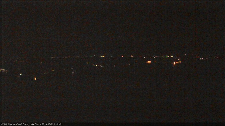 Lake Travis webcam, June 23, 2016 10:35 PM CT