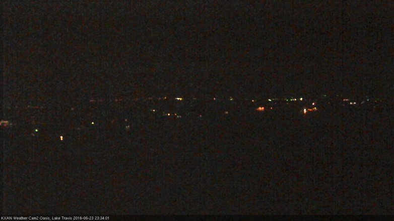 Lake Travis webcam, June 23, 2016 10:45 PM CT