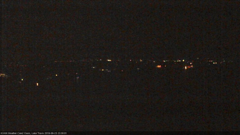 Lake Travis webcam, June 23, 2016 10:55 PM CT