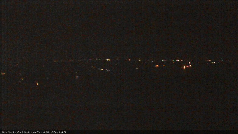 Lake Travis webcam, June 23, 2016 11:35 PM CT