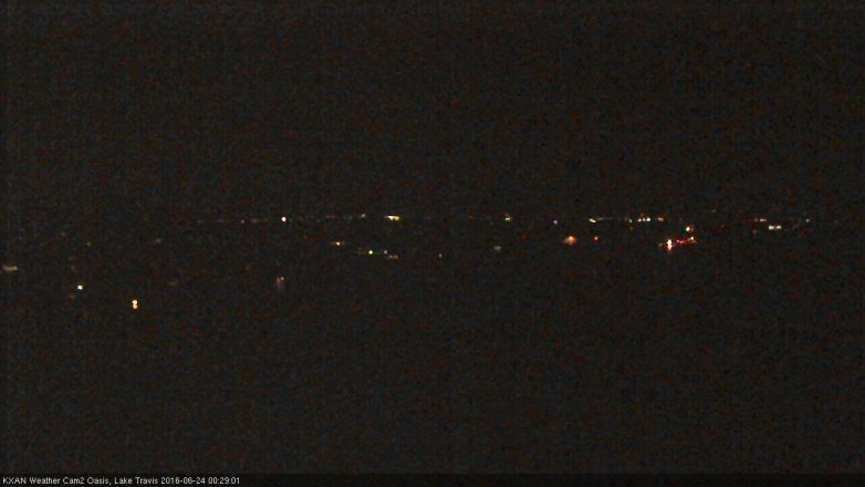 Lake Travis webcam, June 23, 2016 11:40 PM CT