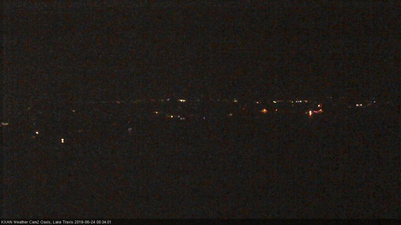 Lake Travis webcam, June 23, 2016 11:55 PM CT