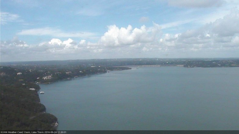 Lake Travis webcam, June 24, 2016 10:20 AM CT