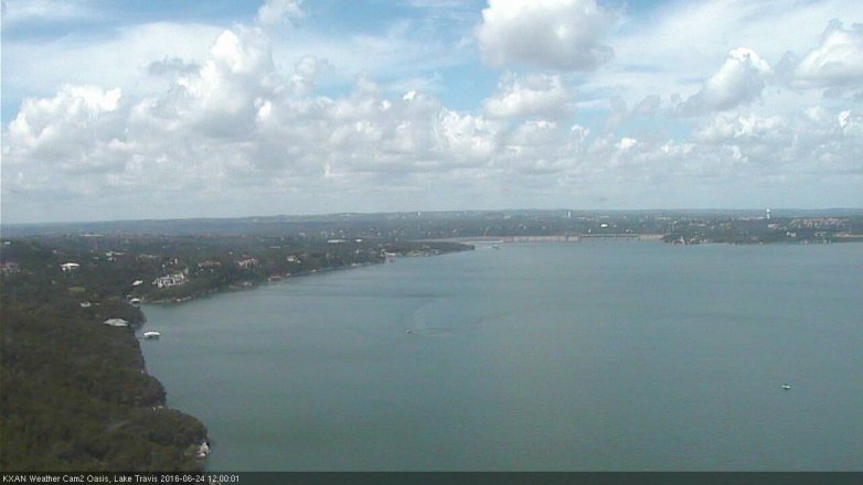 Lake Travis webcam, June 24, 2016 11:05 AM CT
