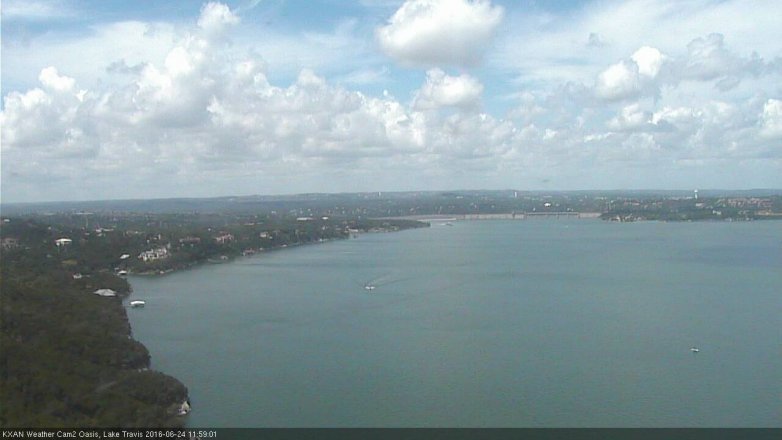 Lake Travis webcam, June 24, 2016 11:25 AM CT