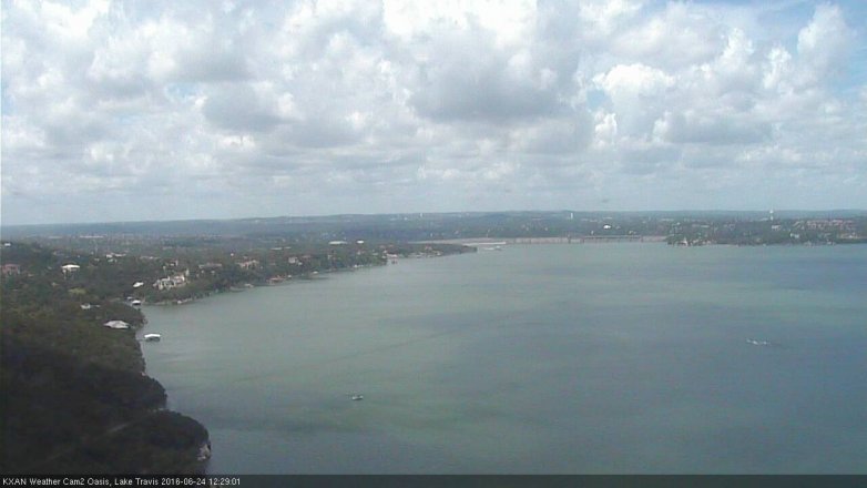 Lake Travis webcam, June 24, 2016 11:40 AM CT